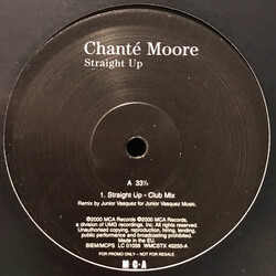 Chanté Moore Straight Up USED VINYL 12INCH 45 RPM MISPRINT PROMO