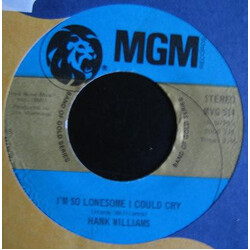 Hank Williams Cold, Cold Heart / I'm So Lonesome I Could Cry USED VINYL 7INCH 45 RPM REISSUE STEREO