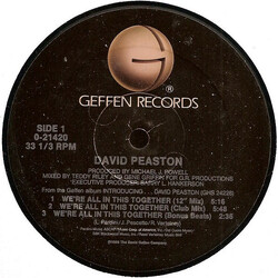 David Peaston We're All In This Together USED VINYL 12INCH 33 S RPM