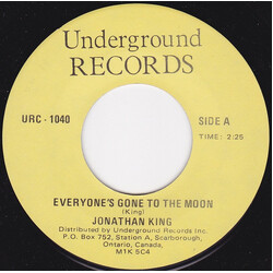 Jonathan King / Al Gardner Everyone's Gone To The Moon / Little Reuben USED VINYL 7INCH 45 RPM