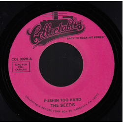 The Seeds / The Standells Pushin' Too Hard / Dirty Water USED VINYL 7INCH 45 RPM REISSUE