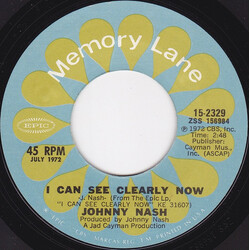 Johnny Nash I Can See Clearly Now USED VINYL 7INCH 45 RPM SINGLE REISSUE