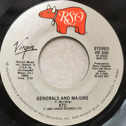 XTC Generals And Majors USED VINYL 7INCH 45 RPM SINGLE