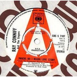Ray Conniff And The Singers (Where Do I Begin) Love Story Vinyl 7" USED