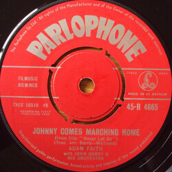 Adam Faith / John Barry & His Orchestra Johnny Comes Marching Home VINYL 7" USED