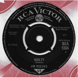 Jim Reeves Guilty USED VINYL 7INCH 45 RPM SINGLE