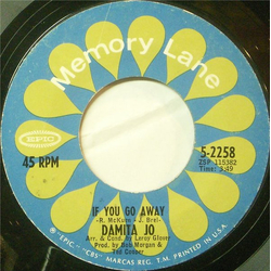 Damita Jo If You Go Away / Yellow Days Vinyl 7" USED