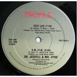 Dr. Jeckyll & Mr. Hyde Fast Life / A.M. P.M. USED VINYL 12INCH 33 S RPM