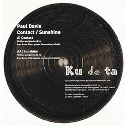 Paul Davis Contact / Sunshine USED VINYL 12INCH 33 S RPM