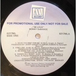 Bunny DeBarge In Love Vinyl LP USED