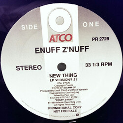 Enuff Z'nuff New Thing USED VINYL 12INCH SINGLE PROMO