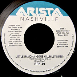 BR549 Little Ramona (Gone Hillbilly Nuts) USED VINYL 7INCH SINGLE