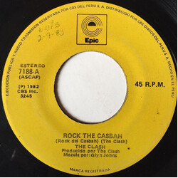 The Clash Rock The Casbah = Rock Del Casbah USED VINYL 7INCH 45 RPM SINGLE