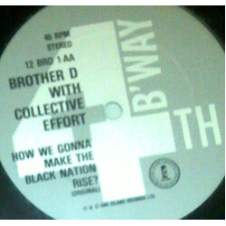 Brother D / Collective Effort How We Gonna Make The Black Nation Rise? USED VINYL 12INCH REISSUE
