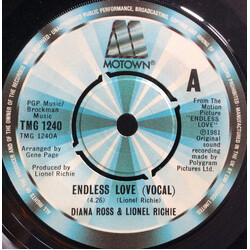 Diana Ross / Lionel Richie Endless Love USED VINYL 7INCH 45 RPM SINGLE