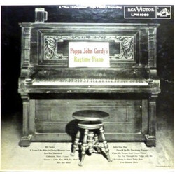 John Gordy Ragtime Piano Vinyl LP USED