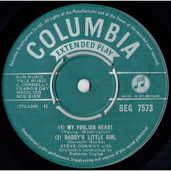 Steve Conway (2) My Foolish Heart USED VINYL 7INCH 45 RPM EP