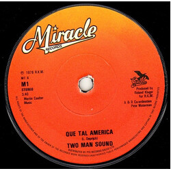 Two Man Sound Que Tal America VINYL 7" USED