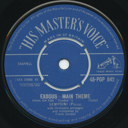 Alberto Semprini Exodus - Main Theme USED VINYL 7INCH
