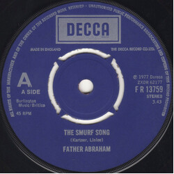 Vader Abraham The Smurf Song USED VINYL 7INCH 45 RPM