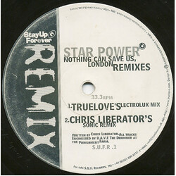 Star Power Nothing Can Save Us, London - Remixes USED VINYL 12INCH 33 S RPM