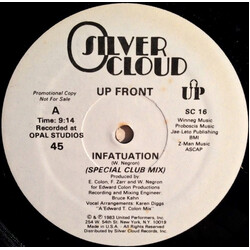Up Front Infatuation USED VINYL 12INCH 45 RPM PROMO
