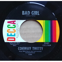 Conway Twitty I Love You More Today / Bad Girl USED VINYL 7INCH 45 RPM