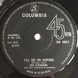 Des O'Connor I'll Go On Hoping USED VINYL 7INCH 45 RPM SINGLE