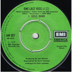 The J. Geils Band One Last Kiss Vinyl 7" USED