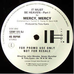 Mercy, Mercy It Must Be Heaven VINYL 12" USED