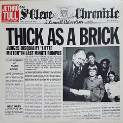 Jethro Tull Thick As A Brick Vinyl LP USED