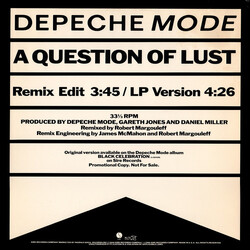 Depeche Mode A Question Of Lust VINYL 12" USED