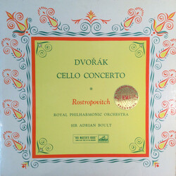 Antonín Dvořák / Mstislav Rostropovich / The Royal Philharmonic Orchestra / Sir Adrian Boult Cello Concerto Vinyl LP USED