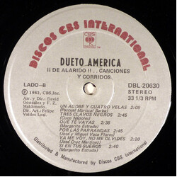 Dueto America ¡De Alaridos!.. Canciones Y Corridos Vinyl LP USED