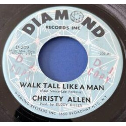Christy Allen Walk Tall Like A Man / Any Moment Vinyl USED