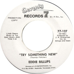 Eddie Billups Shake Off That Dream / Try Something New USED VINYL 7INCH 45 RPM PROMO