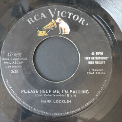 Hank Locklin Please Help Me, I'm Falling USED VINYL 7INCH SINGLE 45 RPM