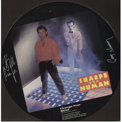 Sharpe & Numan Change Your Mind USED VINYL 12INCH 45 RPM SINGLE LIMITED EDITION PICTURE DISC STEREO
