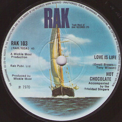 Hot Chocolate Love Is Life VINYL 7" USED