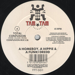 A Homeboy, A Hippie & A Funki Dredd Total Confusion USED VINYL 12INCH 45 RPM SINGLE