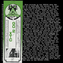 XTC Go 2 Vinyl LP USED