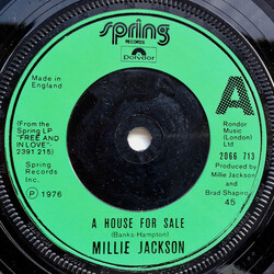 Millie Jackson A House For Sale / There You Are USED VINYL 7INCH 45 RPM SINGLE