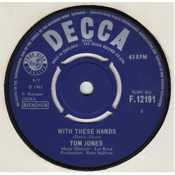 Tom Jones With These Hands Vinyl 7" USED