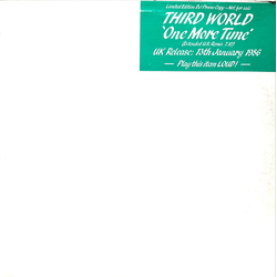 Third World One More Time USED VINYL 12INCH LIMITED EDITION PROMO WHITE LABEL