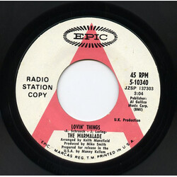 The Marmalade Lovin' Things USED VINYL 7INCH 45 RPM SINGLE PROMO STYRENE