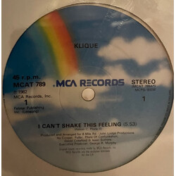 Klique I Can't Shake This Feeling USED VINYL 12INCH 45 RPM STEREO