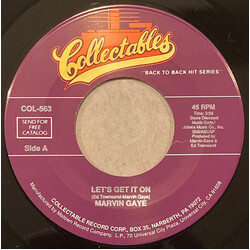 Marvin Gaye Let's Get It On / Trouble Man USED VINYL 7INCH 45 RPM REISSUE