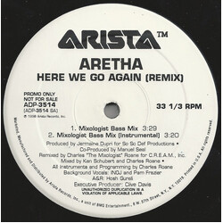Aretha Franklin Here We Go Again (Remix) USED VINYL 12INCH PROMO 33 S RPM