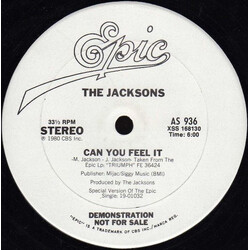 The Jacksons Can You Feel It USED VINYL 12INCH 33 S RPM PROMO