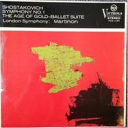 Dmitri Shostakovich / London Symphony Orchestra / Jean Martinon Symphony No. 1 / The Age Of Gold - Ballet Suite Vinyl LP USED
